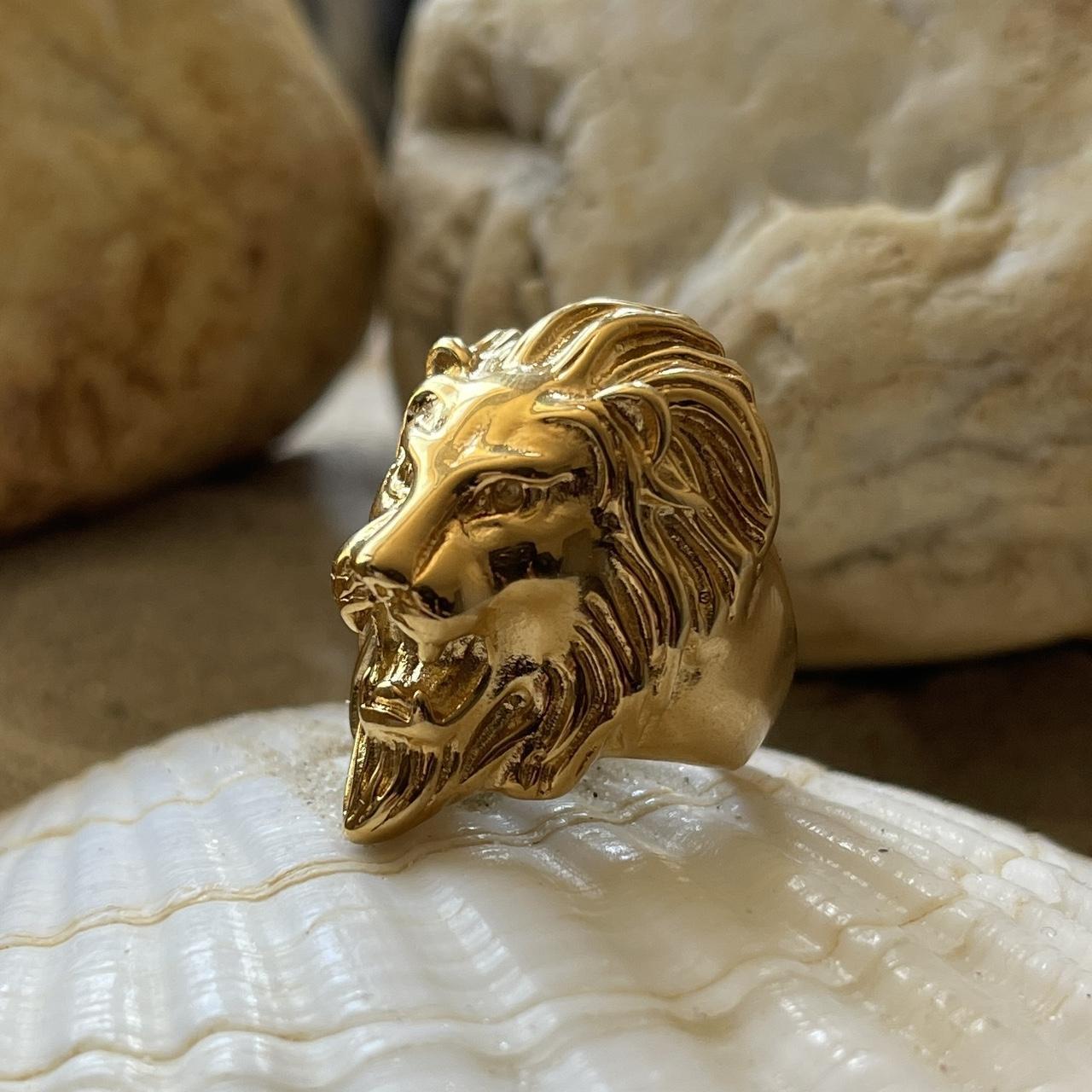 Buy Lion Ring for Men Forest King Lion Golden Ring Great Gift Item For  Birthday, Anniversary BY RIDDHI SIDDHI (16) at Amazon.in